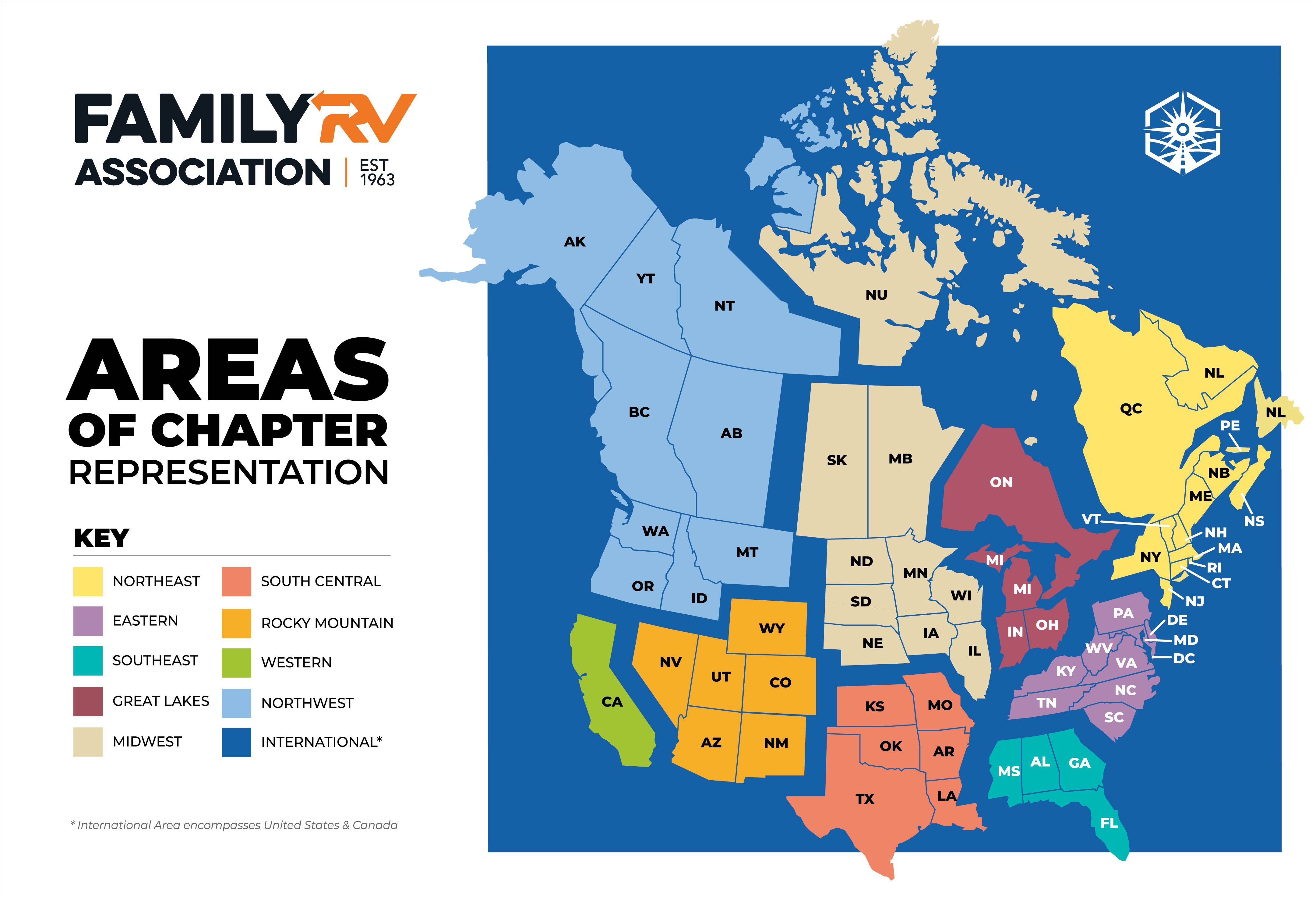 FMCA Chapters Map By Area And State Tablets View